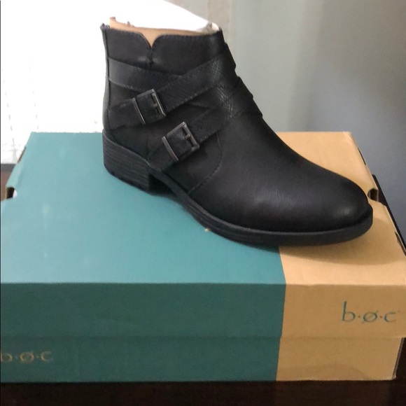 boc black ankle boots